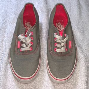 Light grey with pink Classic Vans